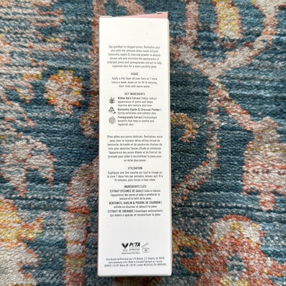 LYS BEAUTY Think Deep Pore Minimizing Detox Mask with Pomegranate + Charcoal - Picture 3 of 4